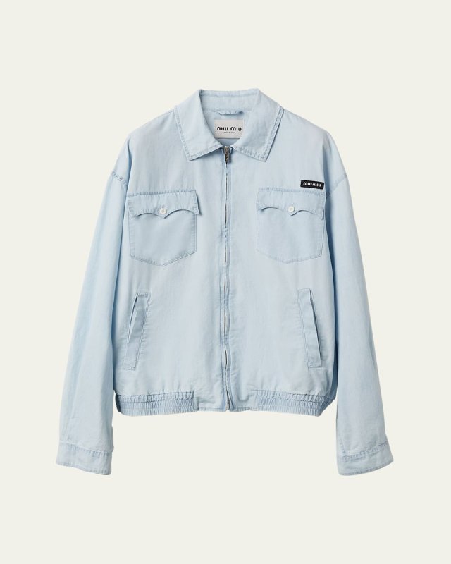 Chambray Bomber Jacket